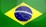 A close up of the flag of brazil