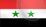 A flag of syria with two stars on it.