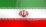 A flag of iran with the colors red, white and green.