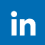 A blue background with the linkedin logo in white.