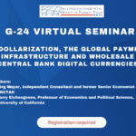 G-24 virtual seminar on de-dollarization.